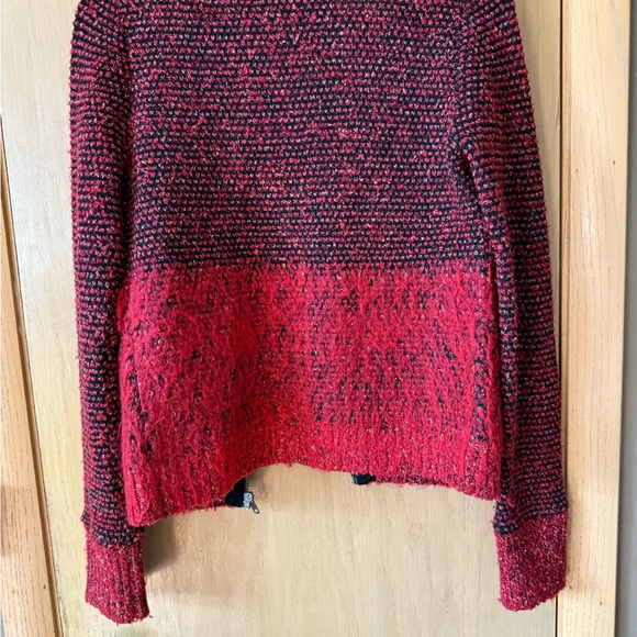 The Kooples Red and Black Jacket with Gradient Design - Picture 4 of 4